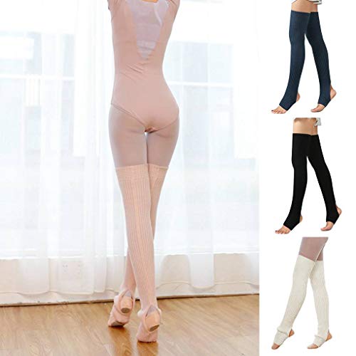 Wiivilik 1 Par Mujeres Niñas Calentadores de la Pierna Calcetines Largos sin Base de Calcetines de Invierno de Baile de otoño Medias Ballet Yoga Wiivilik 1 Par Mujeres Niñas Calentadores de la Pierna Calcetines Largos sin Base de Calcetines de Invierno de Baile de otoño Medias Ballet Yoga