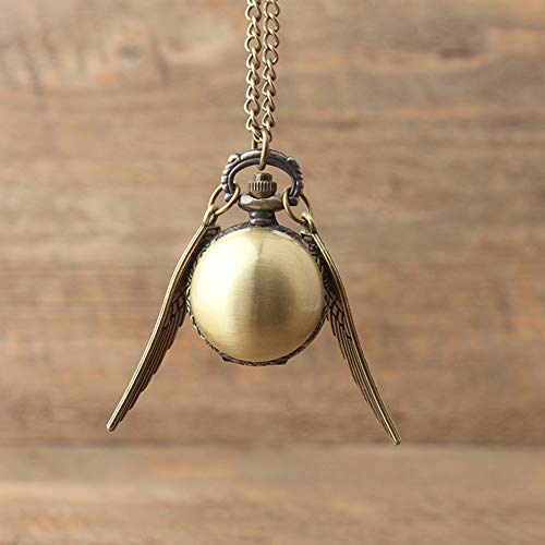 Wilk Regalo del Reloj de Bolsillo Antiguo Alas Ball Snitch Relojes de Bolsillo de Cuarzo Movimiento Colgante Wilk Regalo del Reloj de Bolsillo Antiguo Alas Ball Snitch Relojes de Bolsillo de Cuarzo Movimiento Colgante