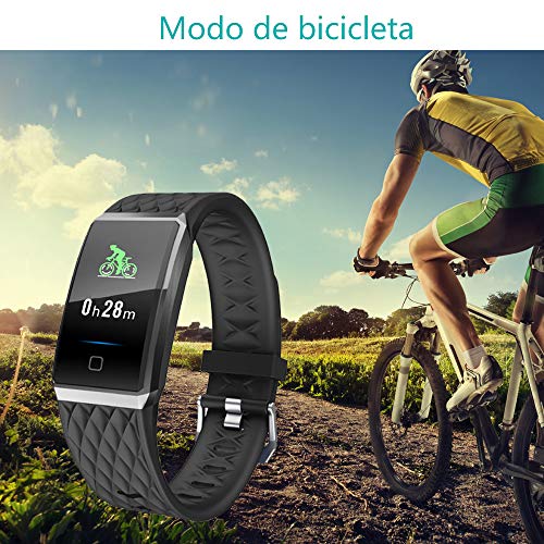 Willful Pulsera Actividad, Impermeable IP68 Pulsera Inteligente con Pulsómetro, Reloj Inteligente para Deporte, Podómetro, Pulsera Deporte para Android y iOS Teléfono móvil para Hombres Mujeres Niños