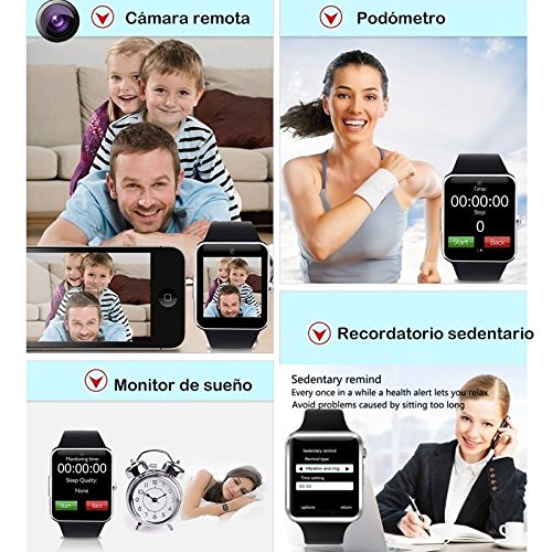 Willful Smartwatch, Reloj Inteligente Android con Ranura para Tarjeta SIM,Pulsera Actividad Inteligente para Deporte, Reloj Iinteligente Hombre Mujer, Reloj de Fitness con Podómetro Cronómetros Willful Smartwatch, Reloj Inteligente Android con Ranura para Tarjeta SIM,Pulsera Actividad Inteligente para Deporte, Reloj Iinteligente Hombre Mujer, Reloj de Fitness con Podómetro Cronómetros