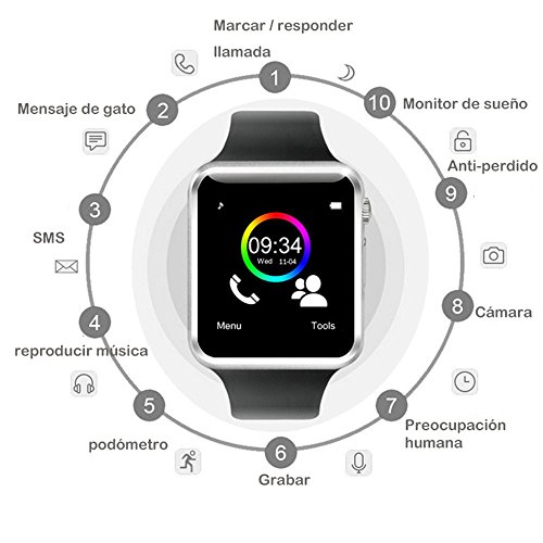 Willful Smartwatch, Reloj Inteligente Android con Ranura para Tarjeta SIM,Pulsera Actividad Inteligente para Deporte, Reloj Iinteligente Hombre Mujer, Reloj de Fitness con Podómetro Cronómetros Willful Smartwatch, Reloj Inteligente Android con Ranura para Tarjeta SIM,Pulsera Actividad Inteligente para Deporte, Reloj Iinteligente Hombre Mujer, Reloj de Fitness con Podómetro Cronómetros