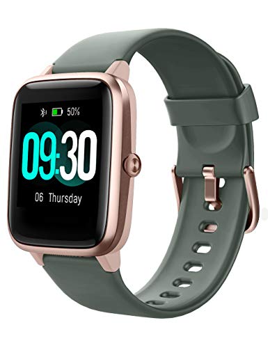 Willful Smartwatch,Reloj Inteligente con Pulsómetro,Cronómetros,Calorías,Monitor de Sueño,Podómetro Monitores de Actividad Impermeable IP68 Smartwatch Hombre Reloj Deportivo para Android iOS