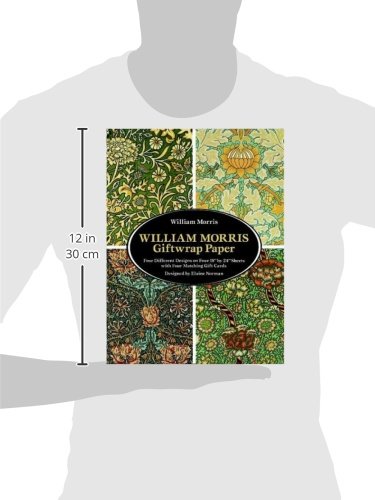 William Morris Giftwrap Paper: 4 Different Designs on Four 18"X24" Sheets with Four Matching Gift Cards (Dover Giftwrap)