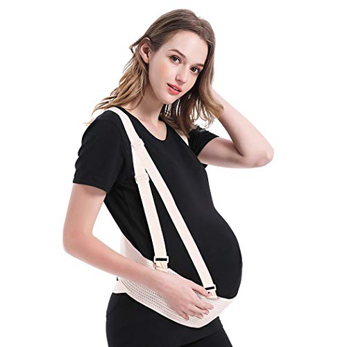 WILLQ Cinturón de Maternidad, Correas de Hombro del cinturón de mamá, Banda de sujeción del Vientre prenatal, arnés de Embarazo, Ligero y Transpirable,Flesh,L WILLQ Cinturón de Maternidad, Correas de Hombro del cinturón de mamá, Banda de sujeción del Vientre prenatal, arnés de Embarazo, Ligero y Transpirable,Flesh,L