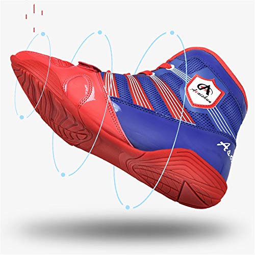 Willsky Botas De Boxeo, Zapatos De Entrenamiento De Lucha Combate Unisex Adultos Profesión Juvenil De Artes Marciales Calzado Ligero Y Transpirable,Hightop,43 Willsky Botas De Boxeo, Zapatos De Entrenamiento De Lucha Combate Unisex Adultos Profesión Juvenil De Artes Marciales Calzado Ligero Y Transpirable,Hightop,43