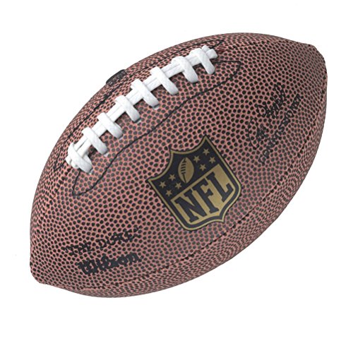 Wilson F1637 Pelota de fútbol Americano The Duke NFL Micro Juego recreativo y colección, para niños, Marrón, 17 x 10 cm