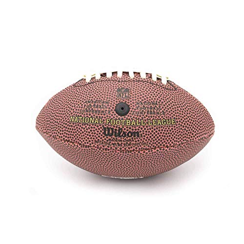 Wilson F1637 Pelota de fútbol Americano The Duke NFL Micro Juego recreativo y colección, para niños, Marrón, 17 x 10 cm