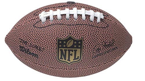 Wilson F1637 Pelota de fútbol Americano The Duke NFL Micro Juego recreativo y colección, para niños, Marrón, 17 x 10 cm