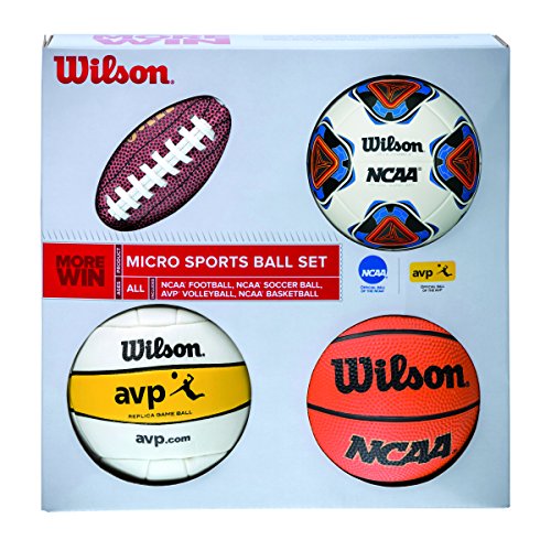 Wilson Micro Sports Set de Mini Pelotas, Unisex, Multicolor, Talla Única