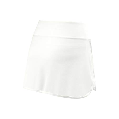 Wilson Mujer, W TRAINING 12.5 SKIRT, Falda de tenis, Poliéster/Elastano, Blanco, Talla XS, WRA783201