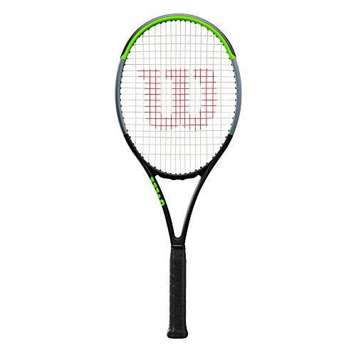 Wilson Raqueta de tenis, Blade 100UL V7.0, Unisex, Adulto, Empuñadura: 4 1/4'', Grafito, Verde/gris/verde lima, WR014110U2 Wilson Raqueta de tenis, Blade 100UL V7.0, Unisex, Adulto, Empuñadura: 4 1/4'', Grafito, Verde/gris/verde lima, WR014110U2