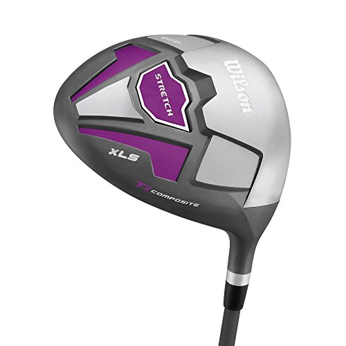 Wilson, Set completo para principiantes, 9 palos de golf con carro, Mujer (mano izquierda) Stretch XL, Blanco/Gris/Violeta, WGG157556 Wilson, Set completo para principiantes, 9 palos de golf con carro, Mujer (mano izquierda) Stretch XL, Blanco/Gris/Violeta, WGG157556
