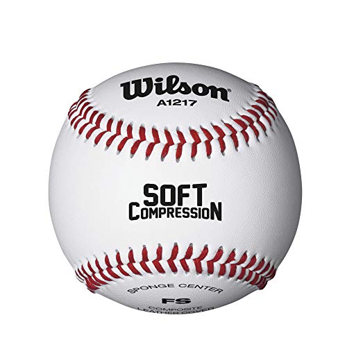 Wilson WTA1217B Pelota de Béisbol, Scb Baseball L1, Cubierta de Cuero Sintético, Blanca Wilson WTA1217B Pelota de Béisbol, Scb Baseball L1, Cubierta de Cuero Sintético, Blanca