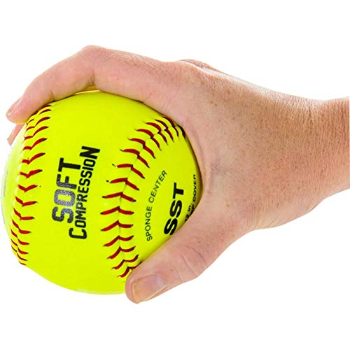 Wilson WTA9117T Pelota de Sóftbol, Scb Softball, Cubierta Ultra Grip, Amarilla