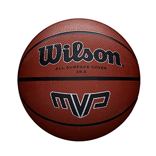 Wilson WTB1419XB07 Pelota de Baloncesto MVP Caucho Interior y Exterior, Unisex-Adult, Naranja, 7