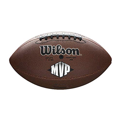 Wilson WTF1411XB Pelota de fútbol Americano NFL MVP Material Compuesto para Juego recreativo, Unisex, Marrón, Talla Única Wilson WTF1411XB Pelota de fútbol Americano NFL MVP Material Compuesto para Juego recreativo, Unisex, Marrón, Talla Única