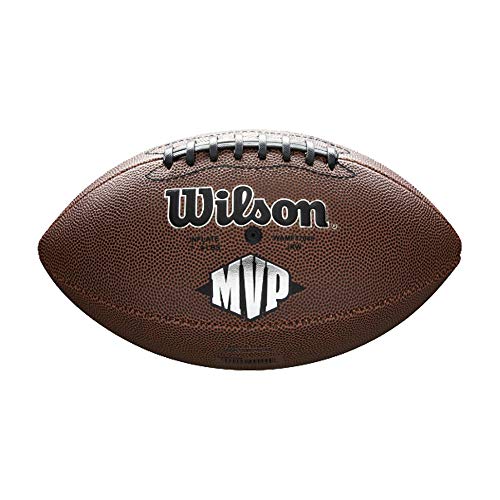 Wilson WTF1411XB Pelota de fútbol Americano NFL MVP Material Compuesto para Juego recreativo, Unisex, Marrón, Talla Única