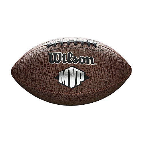 Wilson WTF1411XB Pelota de fútbol Americano NFL MVP Material Compuesto para Juego recreativo, Unisex, Marrón, Talla Única