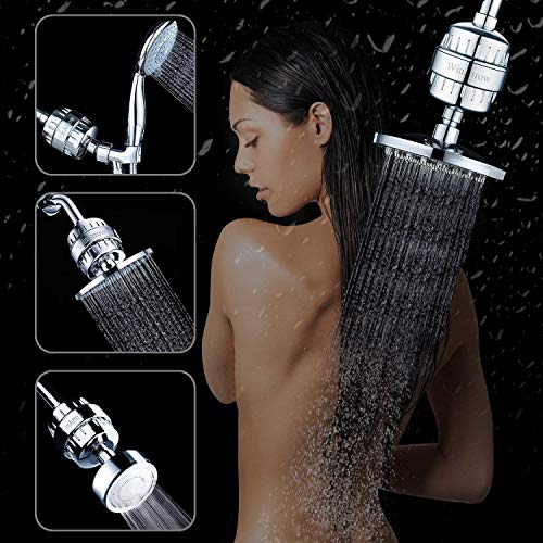WinArrow No Contaminación Reemplazables de Alta Salida Universal Filtro de la Ducha Purificador de Agua Profunda Deje que su Cabello y la Piel Más Sana Teflon Cinta - Cromo WinArrow No Contaminación Reemplazables de Alta Salida Universal Filtro de la Ducha Purificador de Agua Profunda Deje que su Cabello y la Piel Más Sana Teflon Cinta - Cromo