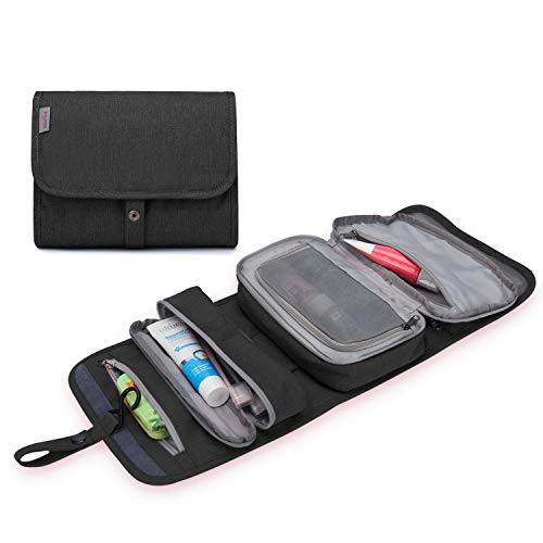 Wind Took Neceser de Hombre y Mujer Bolsa de Aseo Colgante Organizador Cosmético Resistente al Agua Plegable Neceser para Vacaciones Viajes de Negocios Negro Wind Took Neceser de Hombre y Mujer Bolsa de Aseo Colgante Organizador Cosmético Resistente al Agua Plegable Neceser para Vacaciones Viajes de Negocios Negro