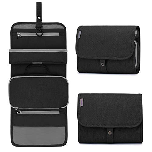 Wind Took Neceser de Hombre y Mujer Bolsa de Aseo Colgante Organizador Cosmético Resistente al Agua Plegable Neceser para Vacaciones Viajes de Negocios Negro Wind Took Neceser de Hombre y Mujer Bolsa de Aseo Colgante Organizador Cosmético Resistente al Agua Plegable Neceser para Vacaciones Viajes de Negocios Negro
