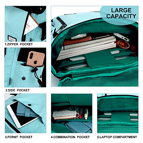 WindTook Mochila Universitaria Mujer de Lona 15.6 Pulgadas Mochila Ordenador Portatil con Puerto de USB para Escolares Mochila de Hombre Multiusos Dackpack para Viaje Trabajo BLU WindTook Mochila Universitaria Mujer de Lona 15.6 Pulgadas Mochila Ordenador Portatil con Puerto de USB para Escolares Mochila de Hombre Multiusos Dackpack para Viaje Trabajo BLU