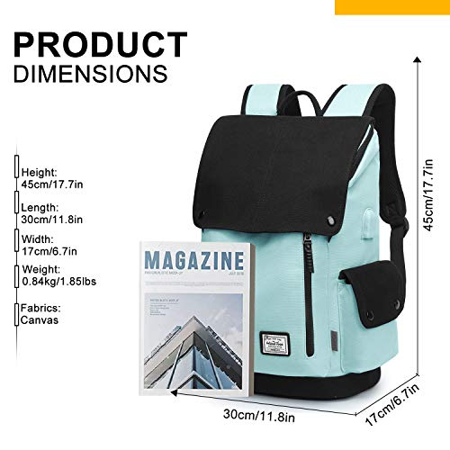 WindTook Mochila Universitaria Mujer de Lona 15.6 Pulgadas Mochila Ordenador Portatil con Puerto de USB para Escolares Mochila de Hombre Multiusos Dackpack para Viaje Trabajo BLU WindTook Mochila Universitaria Mujer de Lona 15.6 Pulgadas Mochila Ordenador Portatil con Puerto de USB para Escolares Mochila de Hombre Multiusos Dackpack para Viaje Trabajo BLU