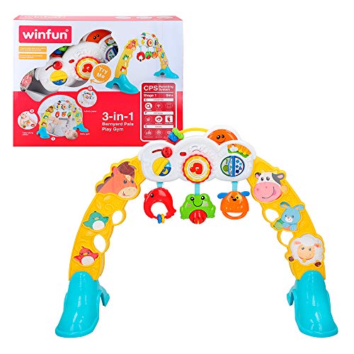 winfun - Gimnasio para bebés con luz y sonido 3 en 1 (44530) , color/modelo surtido