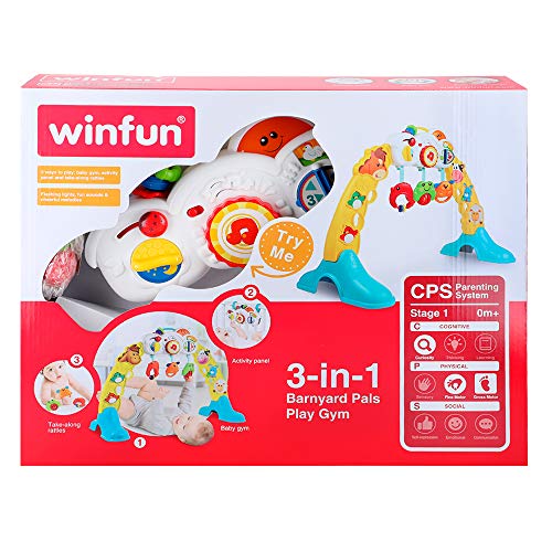 winfun - Gimnasio para bebés con luz y sonido 3 en 1 (44530) , color/modelo surtido