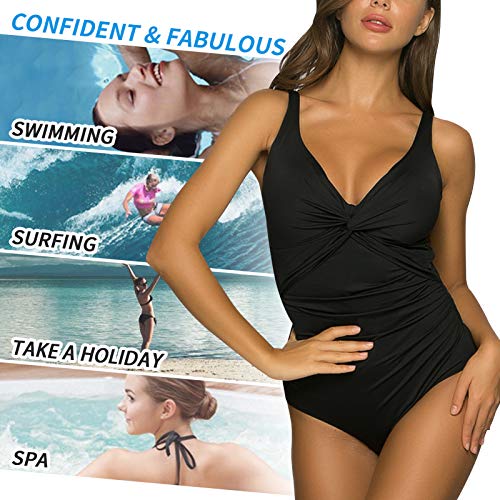 WIN.MAX BaƱadores de Mujer Reductores Sexy BaƱadores Mujer con Relleno BaƱador Push up Traje de BaƱo Mujer (Negro, EU38) WIN.MAX BaƱadores de Mujer Reductores Sexy BaƱadores Mujer con Relleno BaƱador Push up Traje de BaƱo Mujer (Negro, EU38)