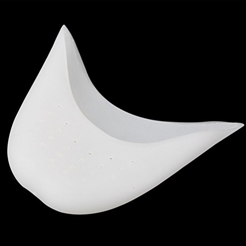WINOMO 1 par silicona punta Gel Toe Ballet danza zapatos atleta Pads Toe Cap Protector con agujeros transpirable (blanco) WINOMO 1 par silicona punta Gel Toe Ballet danza zapatos atleta Pads Toe Cap Protector con agujeros transpirable (blanco)