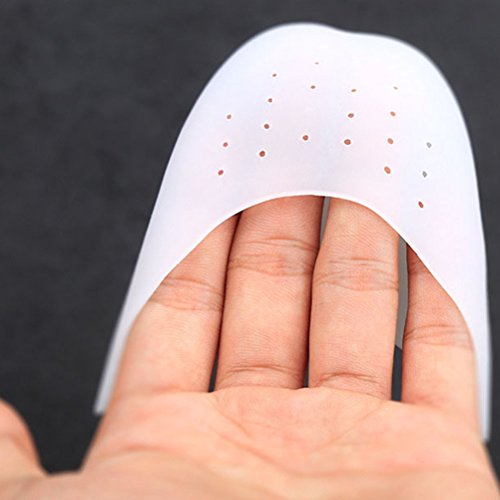 WINOMO 1 par silicona punta Gel Toe Ballet danza zapatos atleta Pads Toe Cap Protector con agujeros transpirable (blanco) WINOMO 1 par silicona punta Gel Toe Ballet danza zapatos atleta Pads Toe Cap Protector con agujeros transpirable (blanco)