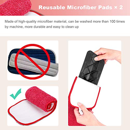 Winpok Mopa con Pulverizador, Spray Mop Función de Pulverización Mopa Pulverizador Giro de 360°, para Limpia Seca y Húmeda para Suelos Laminados, Azulejo y de Madera Winpok Mopa con Pulverizador, Spray Mop Función de Pulverización Mopa Pulverizador Giro de 360°, para Limpia Seca y Húmeda para Suelos Laminados, Azulejo y de Madera