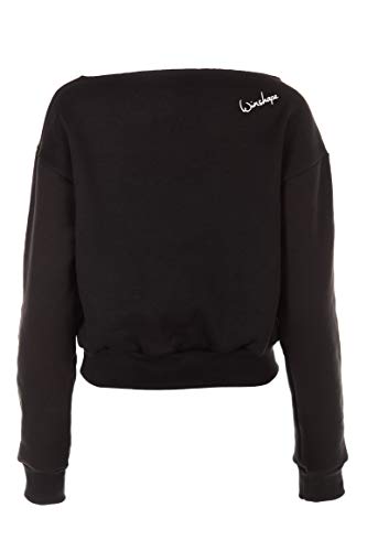 Winshape Damen Kurzes Sweatshirt Dance Defines ME LS001, Street Style, Fitness Freizeit Sport Yoga Workout Sudadera, Mujer, Negro, Medium Winshape Damen Kurzes Sweatshirt Dance Defines ME LS001, Street Style, Fitness Freizeit Sport Yoga Workout Sudadera, Mujer, Negro, Medium