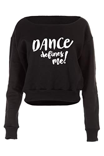 Winshape Damen Kurzes Sweatshirt Dance Defines ME LS001, Street Style, Fitness Freizeit Sport Yoga Workout Sudadera, Mujer, Negro, Medium Winshape Damen Kurzes Sweatshirt Dance Defines ME LS001, Street Style, Fitness Freizeit Sport Yoga Workout Sudadera, Mujer, Negro, Medium