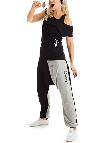 Winshape WTR12 – Camiseta para Baile y Fitness, para Mujer, Todo el año, Mujer, Color Negro, tamaño Extra-Large