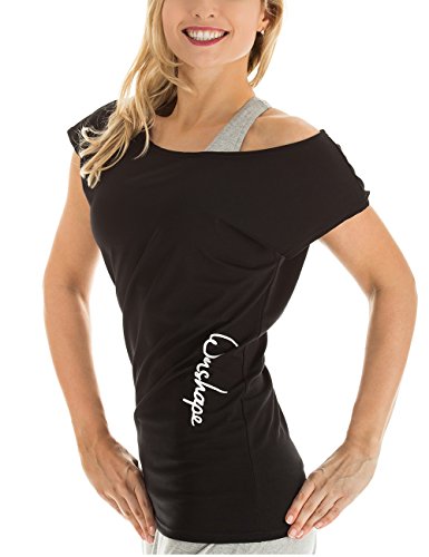 Winshape WTR12 – Camiseta para Baile y Fitness, para Mujer, Todo el año, Mujer, Color Negro, tamaño Extra-Large