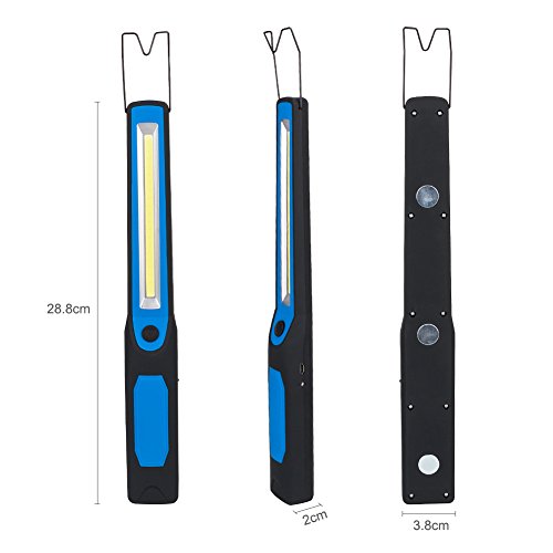 Winzwon Lámpara de Inspección Linterna COB LED Linterna Faroles de mano Luz de la antorcha Linterna de Trabajo con Gancho, Base Imán, Cable USB para Casa Auto Camping Emergencia Reparacion Winzwon Lámpara de Inspección Linterna COB LED Linterna Faroles de mano Luz de la antorcha Linterna de Trabajo con Gancho, Base Imán, Cable USB para Casa Auto Camping Emergencia Reparacion