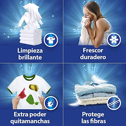 Wipp Express Detergente Líquido Antiolores - Pack de 4, Total: 120 Lavados