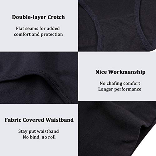 wirarpa Braguitas Culotte Algodón para Mujer Bragas de Cintura Alta Cómodo Faja Reductora Ajustan Pack de 4 Talla 50 wirarpa Braguitas Culotte Algodón para Mujer Bragas de Cintura Alta Cómodo Faja Reductora Ajustan Pack de 4 Talla 50