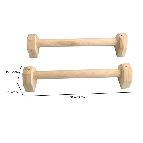 wisedwell Nuevas Empuñaduras De Empuje De 50 Cm De Madera, Barras De Empuje Antideslizantes Hechas A Mano para Ejercicios De Calistenia Y Giros wisedwell Nuevas Empuñaduras De Empuje De 50 Cm De Madera, Barras De Empuje Antideslizantes Hechas A Mano para Ejercicios De Calistenia Y Giros
