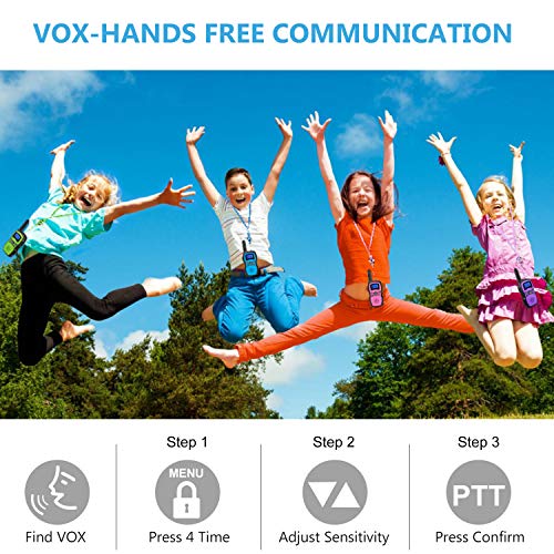 Wishouse Walkie Talkie Niños Bateria Recargable con 2 Cargadores USB, Adultos Walky Talky 4 Piezas Largo Alcance, Cámping Juegos Policia Juguetes with Linterna,Navidad Cumpleaños Regalos para Niños Wishouse Walkie Talkie Niños Bateria Recargable con 2 Cargadores USB, Adultos Walky Talky 4 Piezas Largo Alcance, Cámping Juegos Policia Juguetes with Linterna,Navidad Cumpleaños Regalos para Niños