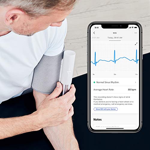 Withings Bpm Core - Tensiómetro inteligente con Electrocardiograma y Estetoscopio digital, Gris Withings Bpm Core - Tensiómetro inteligente con Electrocardiograma y Estetoscopio digital, Gris
