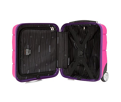 WITTCHEN Equipaje de mano, Maleta, Rosado, 42x32x25 cm, 25 Litro, Dimensión: Pequeña, XS, ABS -56-3A-281-60 WITTCHEN Equipaje de mano, Maleta, Rosado, 42x32x25 cm, 25 Litro, Dimensión: Pequeña, XS, ABS -56-3A-281-60