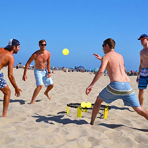 Wizsoula Spike Juego De Pelota De Batalla, Juego De Voleibol De Rebote, Juego Combinado De Pelota De Salto De Playa, Juego De Pelota De Voleibol Spike Battle, para Césped Y Patio Trasero