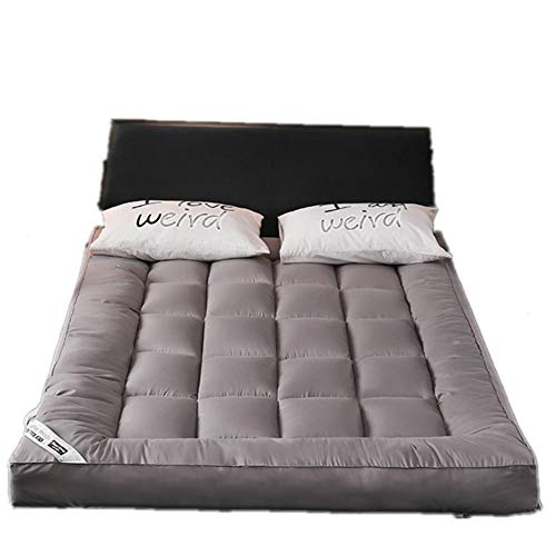 WJXBoos Hotel Acolchado Futón Cubre Colchón, Japonés Felpa Tatami Colchón Gruesas Anti-Slip Colchoneta De Dormir Suave Elástico Estera De Meditación-Gris 150x200cm(59x79inch) WJXBoos Hotel Acolchado Futón Cubre Colchón, Japonés Felpa Tatami Colchón Gruesas Anti-Slip Colchoneta De Dormir Suave Elástico Estera De Meditación-Gris 150x200cm(59x79inch)