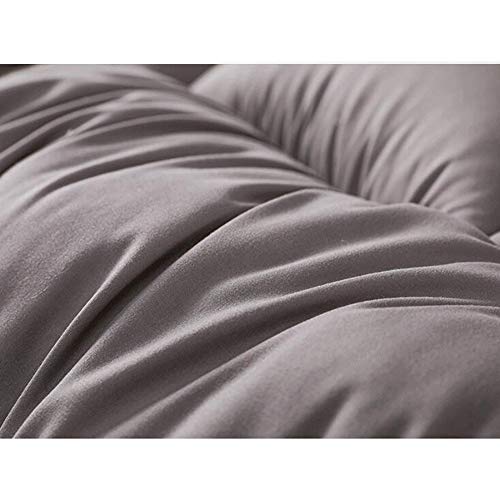 WJXBoos Hotel Acolchado Futón Cubre Colchón, Japonés Felpa Tatami Colchón Gruesas Anti-Slip Colchoneta De Dormir Suave Elástico Estera De Meditación-Gris 150x200cm(59x79inch)