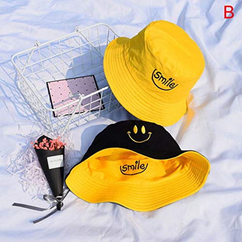 WKH Sombrero de Cubo Straberry de Doble Cara para Hombres y Mujeres,   Gorra de Cubo Hip Hop, Sombrero de Pescador, H, Talla única