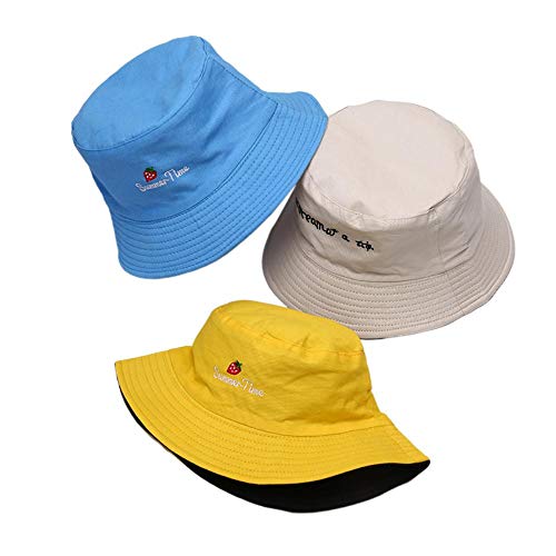 WKH Sombrero de Cubo Straberry de Doble Cara para Hombres y Mujeres, Gorra de Cubo Hip Hop, Sombrero de Pescador, H, Talla única WKH Sombrero de Cubo Straberry de Doble Cara para Hombres y Mujeres, Gorra de Cubo Hip Hop, Sombrero de Pescador, H, Talla única