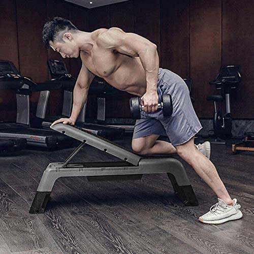 WLDOCA Plataformas de Paso, pies de Fitness Plataforma aeróbico Ejercicio Paso a Paso Paso Plataforma Mancuernas Banco Multifuncional de Fitness Pedal Negro de Seguridad Antideslizantes